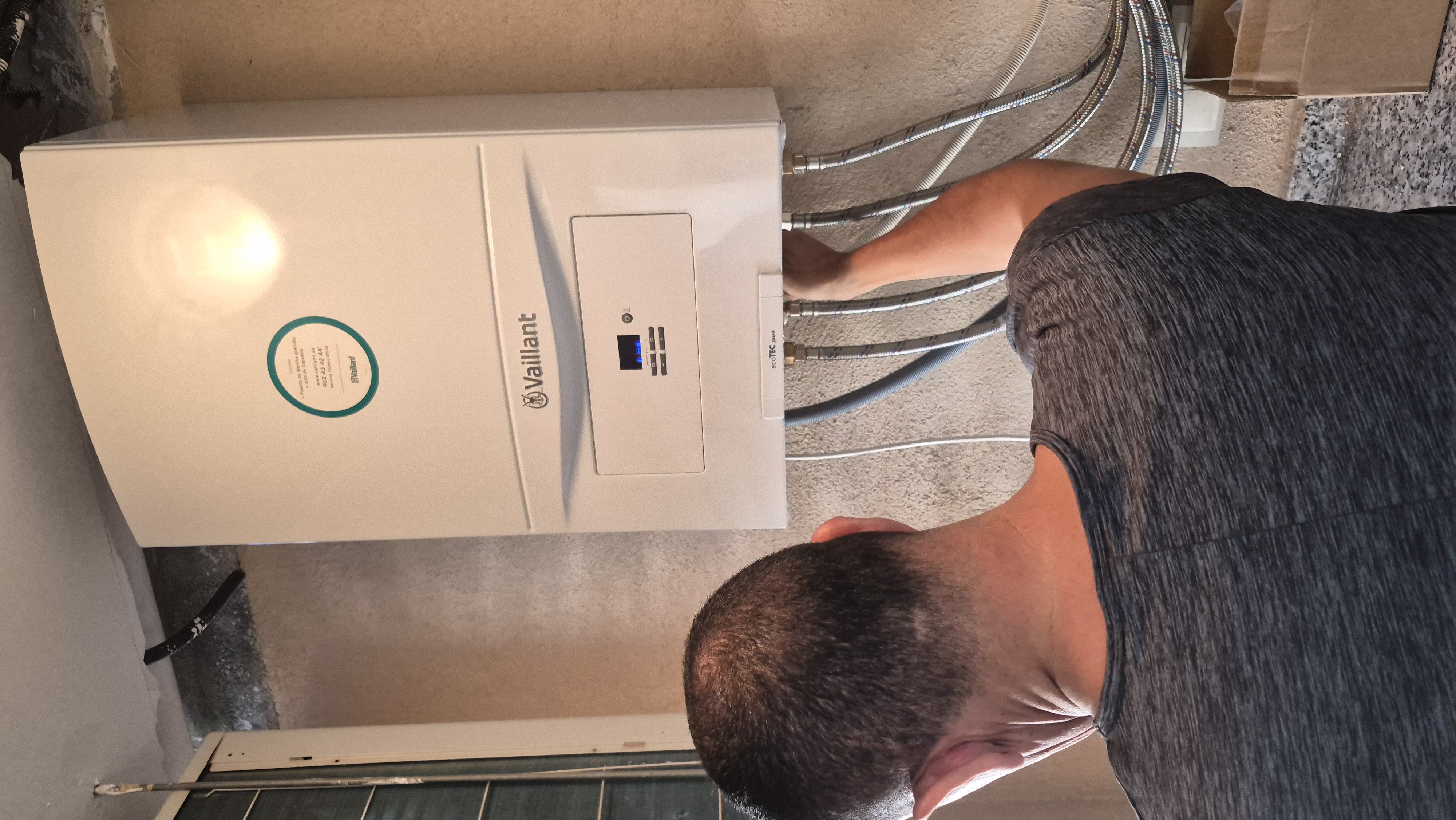 Instalación de caldera Vaillant